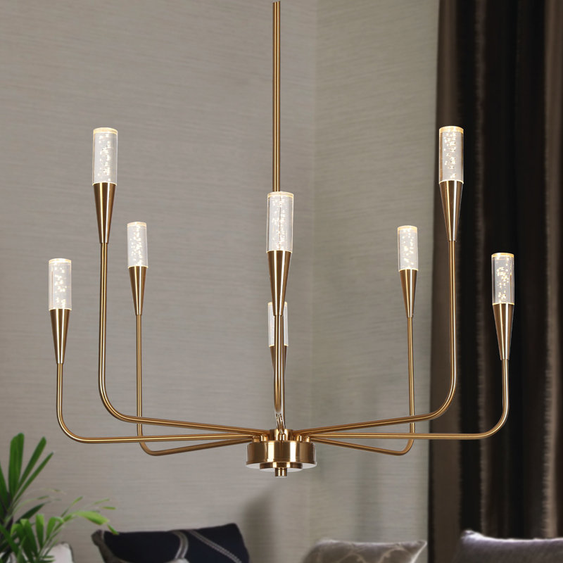 Lustre spoutnik classique / traditionnel 8 lumières Kaymarie Lauge