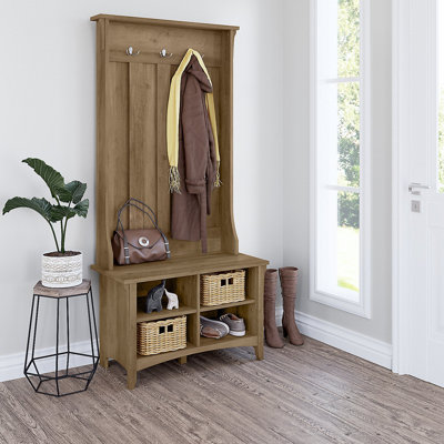 Pernell Hall Tree 32'' Wide with Bench and Shoe Storage