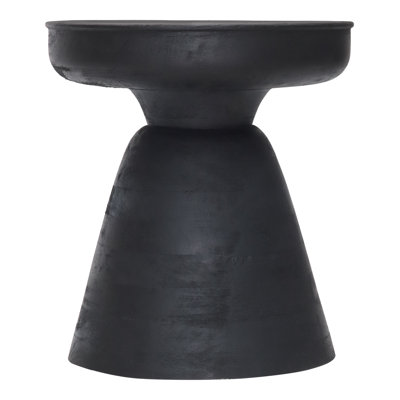 Matte black table stool