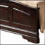 Grand lit classique au fini cappuccino chaleureux-702934247