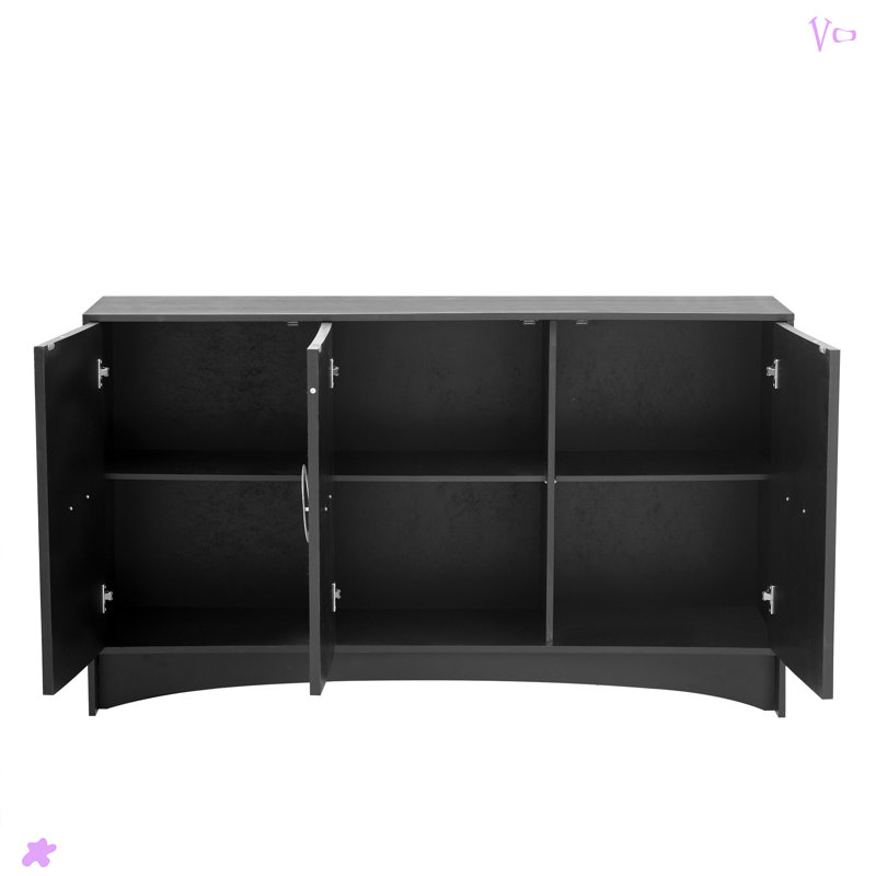 Armoire de rangement incurvée pour couloirs et entrées, Beige/noir