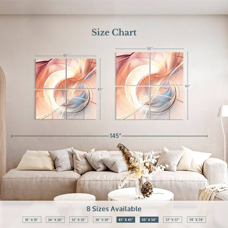 New Abstract, 50" H x 50" W