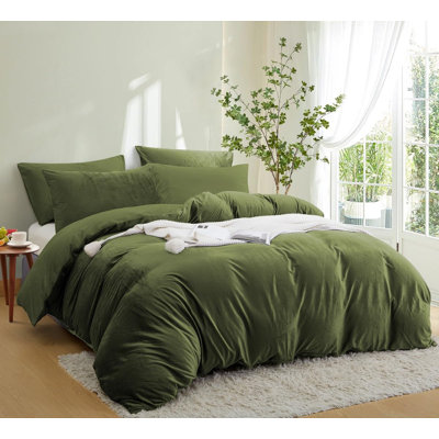 Ensemble de housse de couette en velours 3 pièces Nayoroom