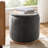 Burchard 19” Modern Storage Ottoman with Swivel Base and No Assembly Needed-511174665