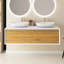Meuble-lavabo mural 55 po avec plateau en marbre