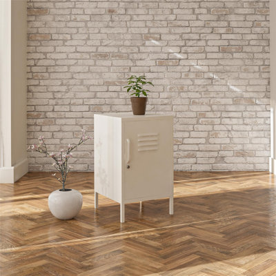 Gioia Metal Locker End Table with Storage