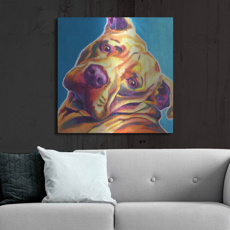 «Pit Bull - Dozer» par Dawg Painter, H 36 po x l 36 po