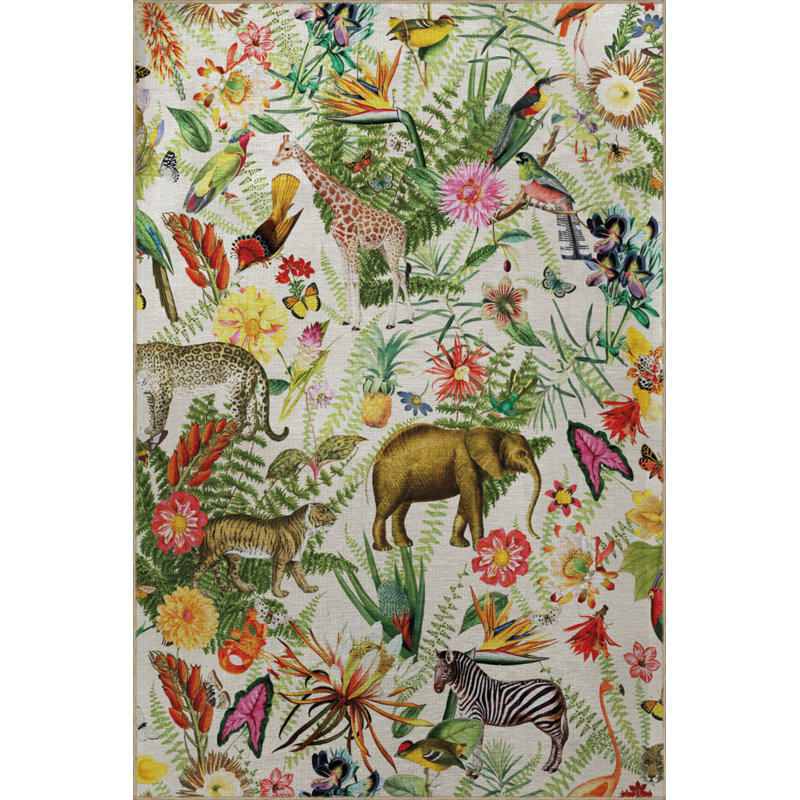 Tapis rectangulaire Vittorina, Tapis de couloir 3 pi 4 po x 8 pi 3 po