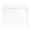 Rangement mural pour salle de bain 35,51 po x 7,07 po 29,34 po avec miroir, beaucoup d'espace, charnière de porte, tableau de haute qualité, tablettes réglables, fermeture en douceur, poignée en métal argenté, miroir de luxe moderne