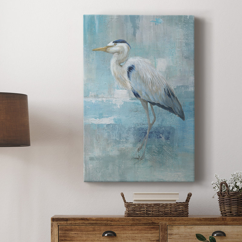 Blue Heron II - galerie Cavas sur mesure, H 60 po x l 40 po