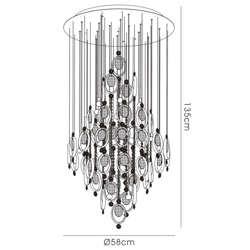 9 - Light Crystal Chandelier