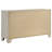 Qanto Wide Dresser With 6 Drawers, Rustic Cream Wood