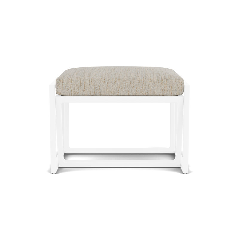 Summit Outdoor Ottoman, White, Charlotte Sparrow