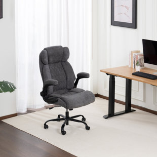 Fauteuil de bureau ergonomique, fauteuil de direction avec accoudoirs rabattables
