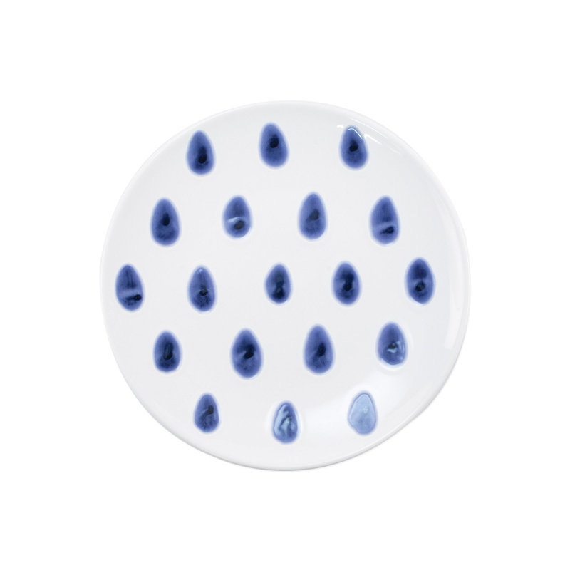 Santorini Handmade Hard Ceramic Salad/Dessert Plate