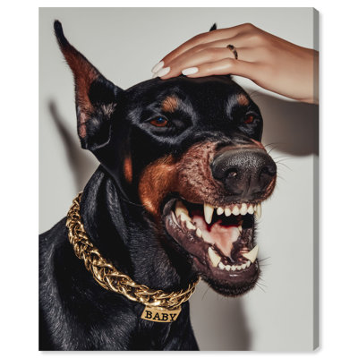 Baby Doberman Print by Oliver Gal