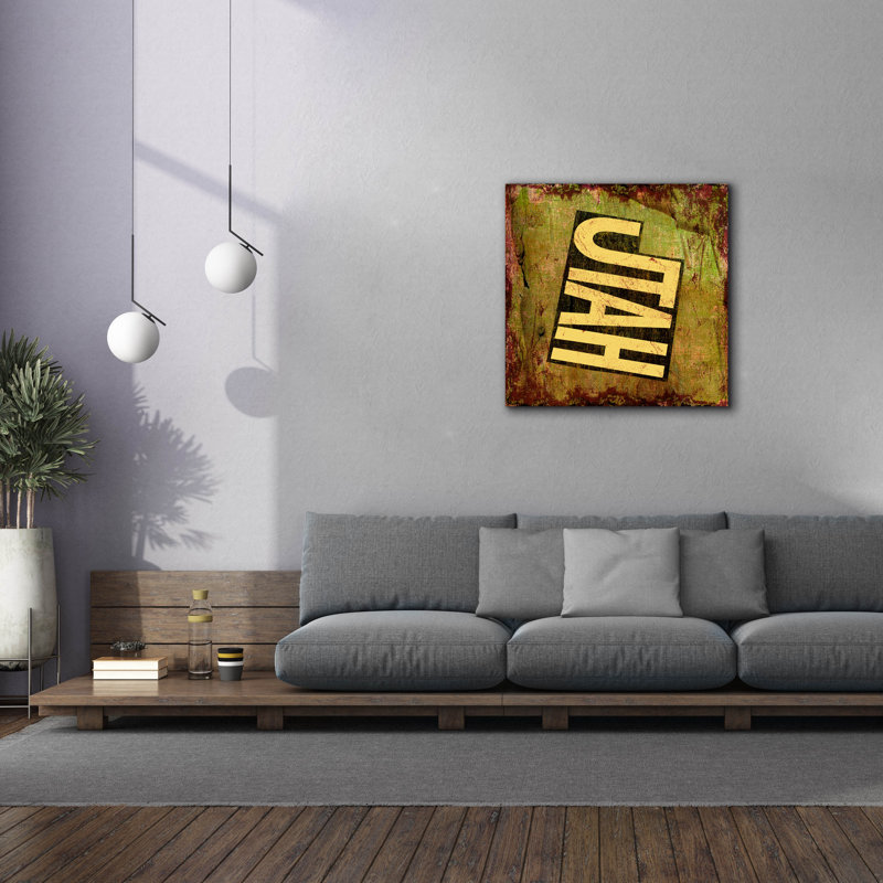 «Utah» par Art Licensing Studio, art mural sur toile, H 37 po x l 37 po x P 1,5 po