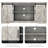 Entertainment Center With Storage And Sliding Barn Doors, Modern Media Tv Console-485124405