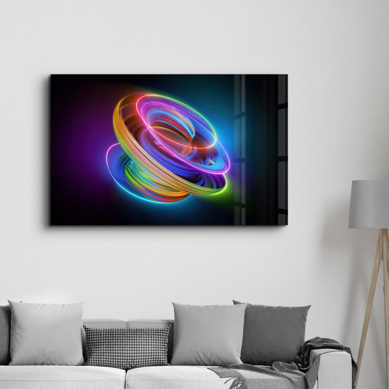 Elegant Tempered Glass Wall Art Painting, 13.8 x 21.7 inches | 100% Tempered Glass, Thickness: 0.16 inches | UV Printed for Vibrant Colors | Perfect for Home Decor, Living Room, & Office Spaces