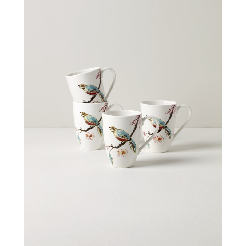 Lenox Chirp Mugs, Set of 4