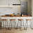 Rodriques Counter Stool with Metal Frame-452879380