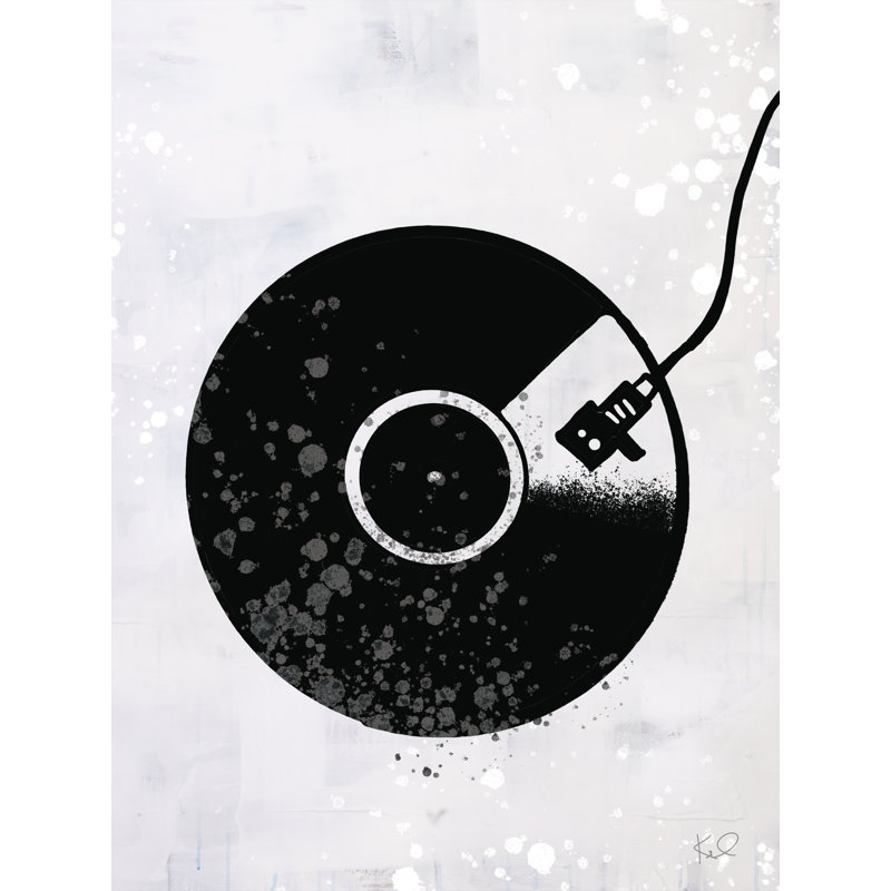 «Turn It Up», reproduction faite à la machine, H 16 po x l 12 po, Non, Toile tendue