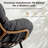 2-Person Outdoor Rocking Chair Set with Thick Cushions (Set of 2)-1004791840