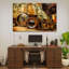 Ensemble de 3 boussoles en métal sur toile-404365217