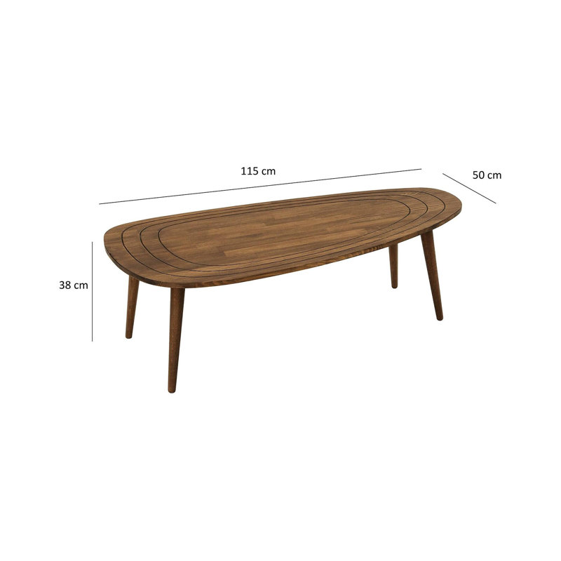 Glorias Coffee Table, Walnut