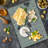 Ambesonne Funky Cutting Board Large Memphis 90s 3D Shapes Multicolor