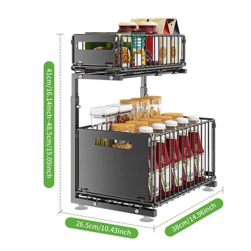 38cm W Steel Storage Rack