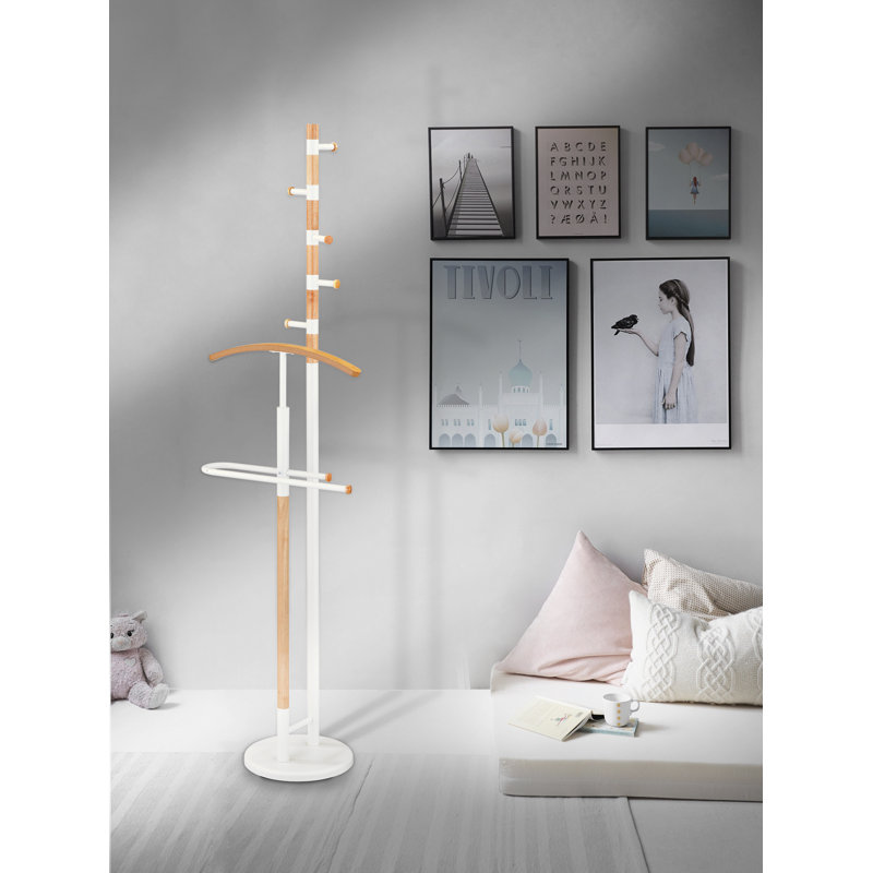 Gianni Solid Wood Freestanding Valet Stand