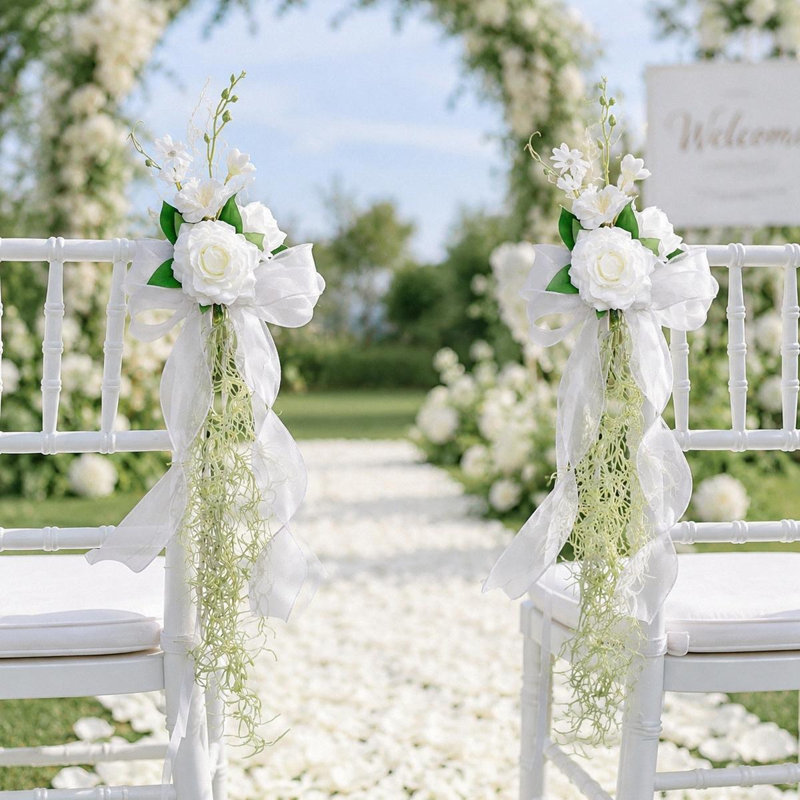 4 décorations de chaise de mariage 25,98 po