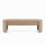 Élégant et simple banc de repose-pieds en forme de chameau clair