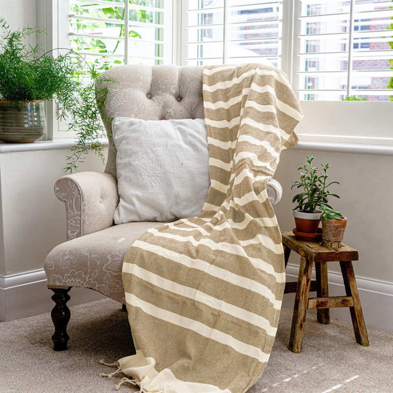 Nicola Spring - Turkish Cotton Bath Towels - 170 x 90cm, Mocha/Beige