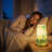 Multicolor Confetti Murano-Style Glass Mushroom Table Lamp with Dimmer Switch-1764231954
