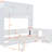White Queen Size Wall Bed With Hydraulic Mechanism, Desk, And Storage For Bedroom, 600 Lbs Capacity Bed, Color, Storage, Weight Support