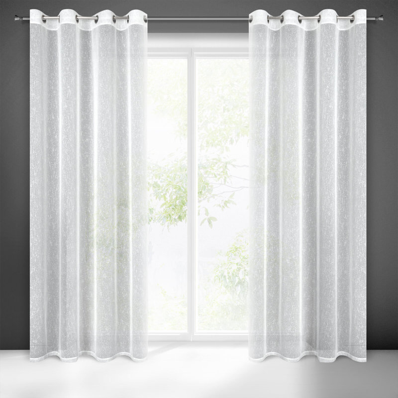 Karavites Sheer Curtain Single Panel, 250cm H x 140cm W