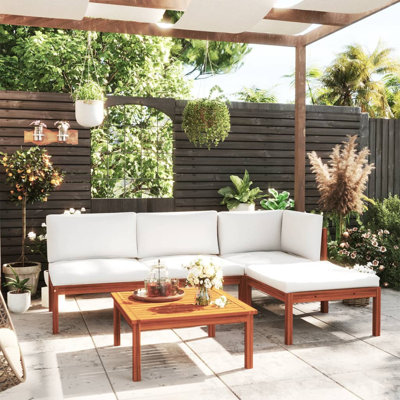 5 Piece Sectional Seating Group with Cushions