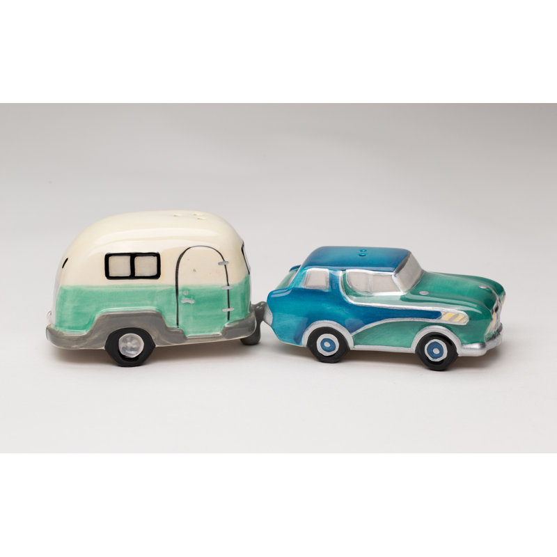 Ensemble salière et poivrière Cosmos Cadeaux Happy Camper