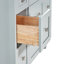Meuble-lavabo simple en bois massif gris ARIEL de 42 po avec plateau en quartz blanc Carrara de 1,5 po-99405036-125038767-131238286