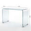 Console moderne en verre trempé pour le salon