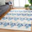 Metro Hand Tufted Wool Pile Geometric Rug-1864325348