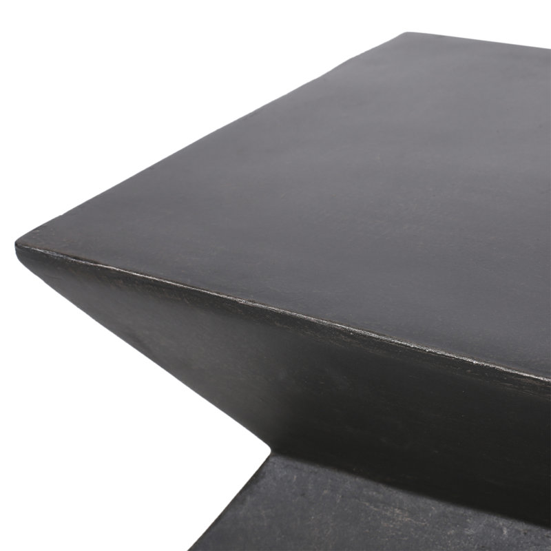Table d'appoint d'extérieur en béton léger, table de bout MGO