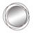 Metal Round Wall Mirror with Overlapping Circles-1134296542