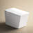 Square Built-In Tank Smart Toilet For Bathrooms - Remote Command, Auto Flush System, Heated Seat Function, Led Panel, User Personalized Options, White Finish Modern With Embedded Operated, Flush,-126207255