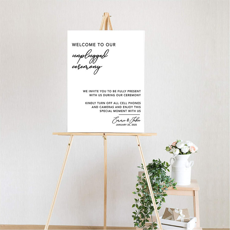 Bienvenue dans notre livre d'invités de mariage Unplugged, Oui