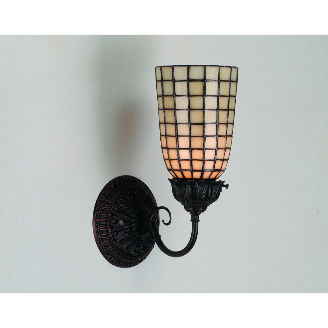 Meyda Tiffany & Stained Glass Steel Armed Sconce Meyda Lighting