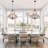 Farmhouse 25 in. 5-Light Adjustable Chain Solid Wood Chandelier with Light Kit-1323503749
