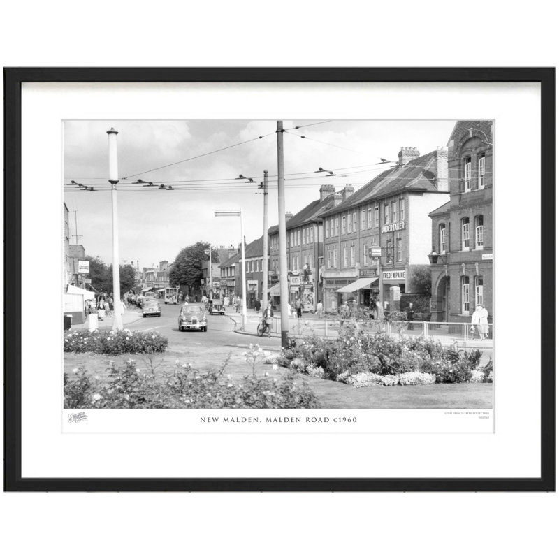 New Malden, Malden Road C1960 by Francis Frith - Single Picture Frame Print, 40cm H x 50cm W x 2.3cm D